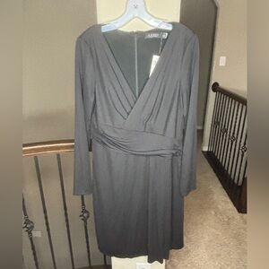 Lauren Ralph Lauren Jersey Long Sleeve Dress NEW S#0200011564